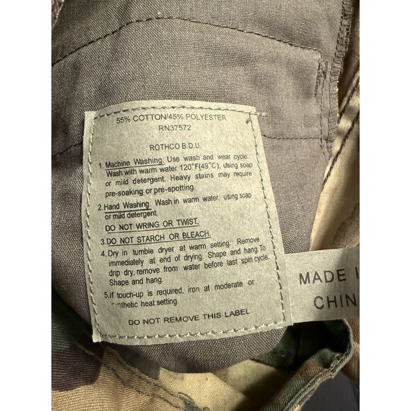 Rothco Woodland Camo Tactical BDU Pants size L 35-39" Style 7941 - Picture 4 of 6